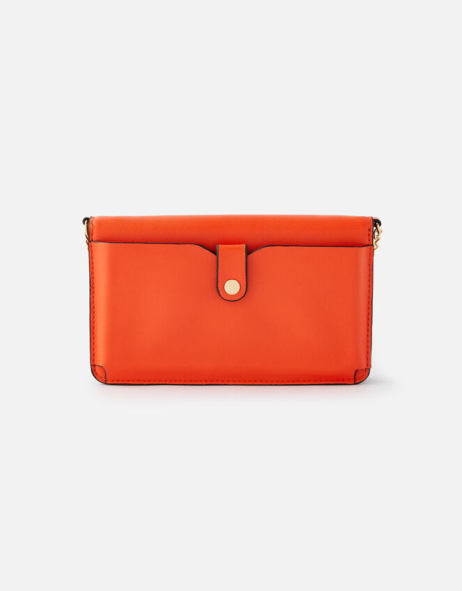 Pia Colourblock Chain Purse, Orange (ORANGE), large