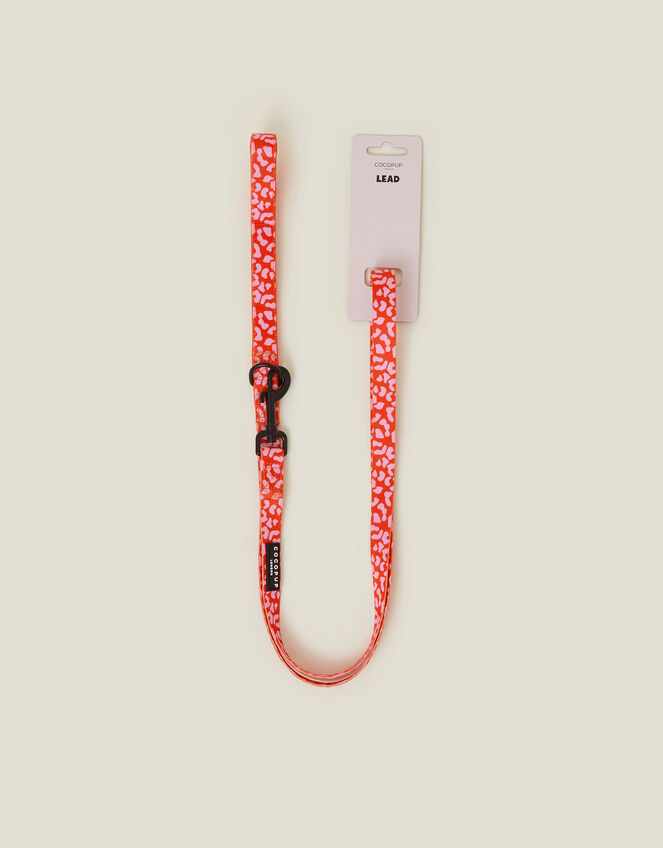 Cocopup London Leopard Print Dog Lead Pink, , large