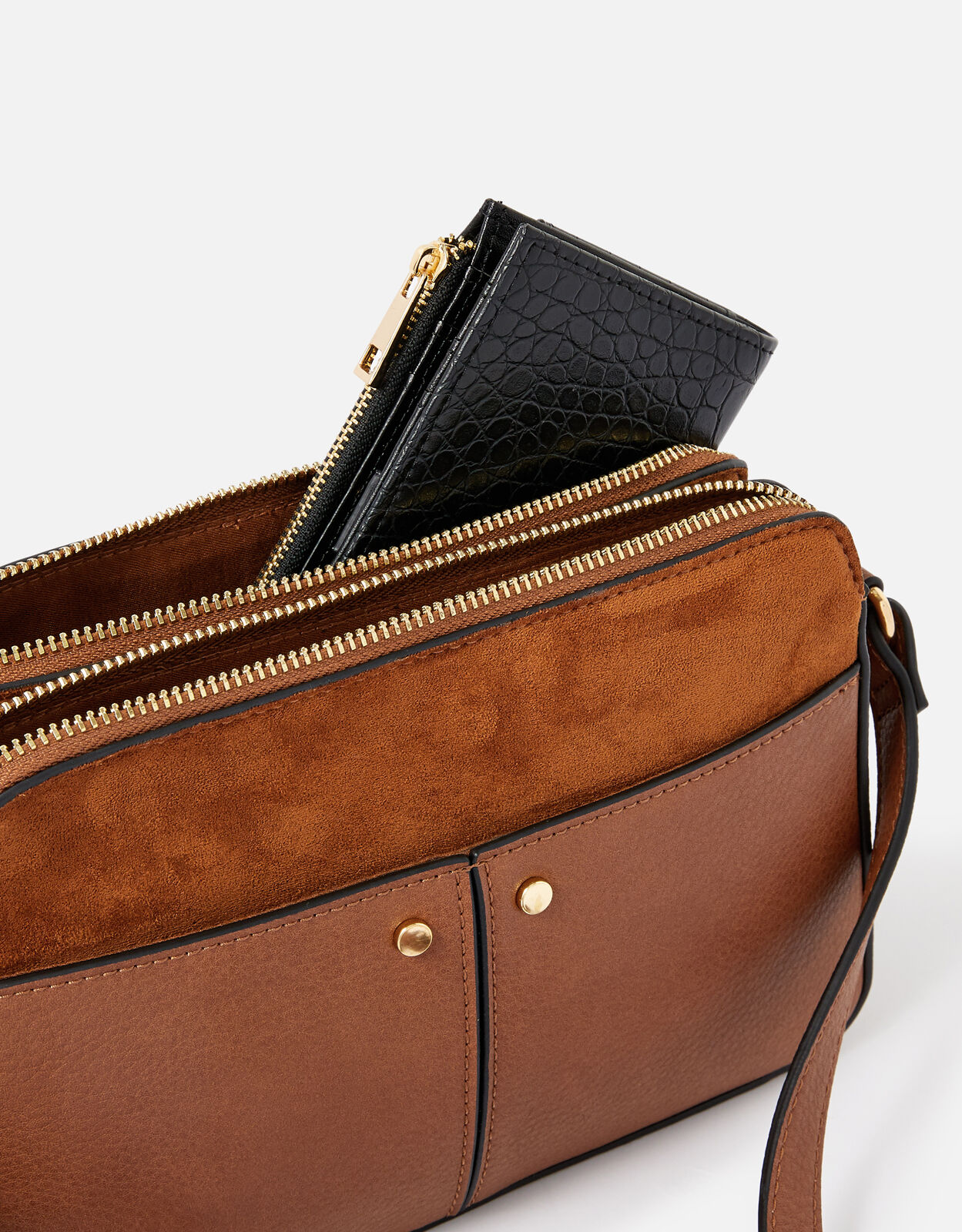 Charlotte leather crossbody bag top