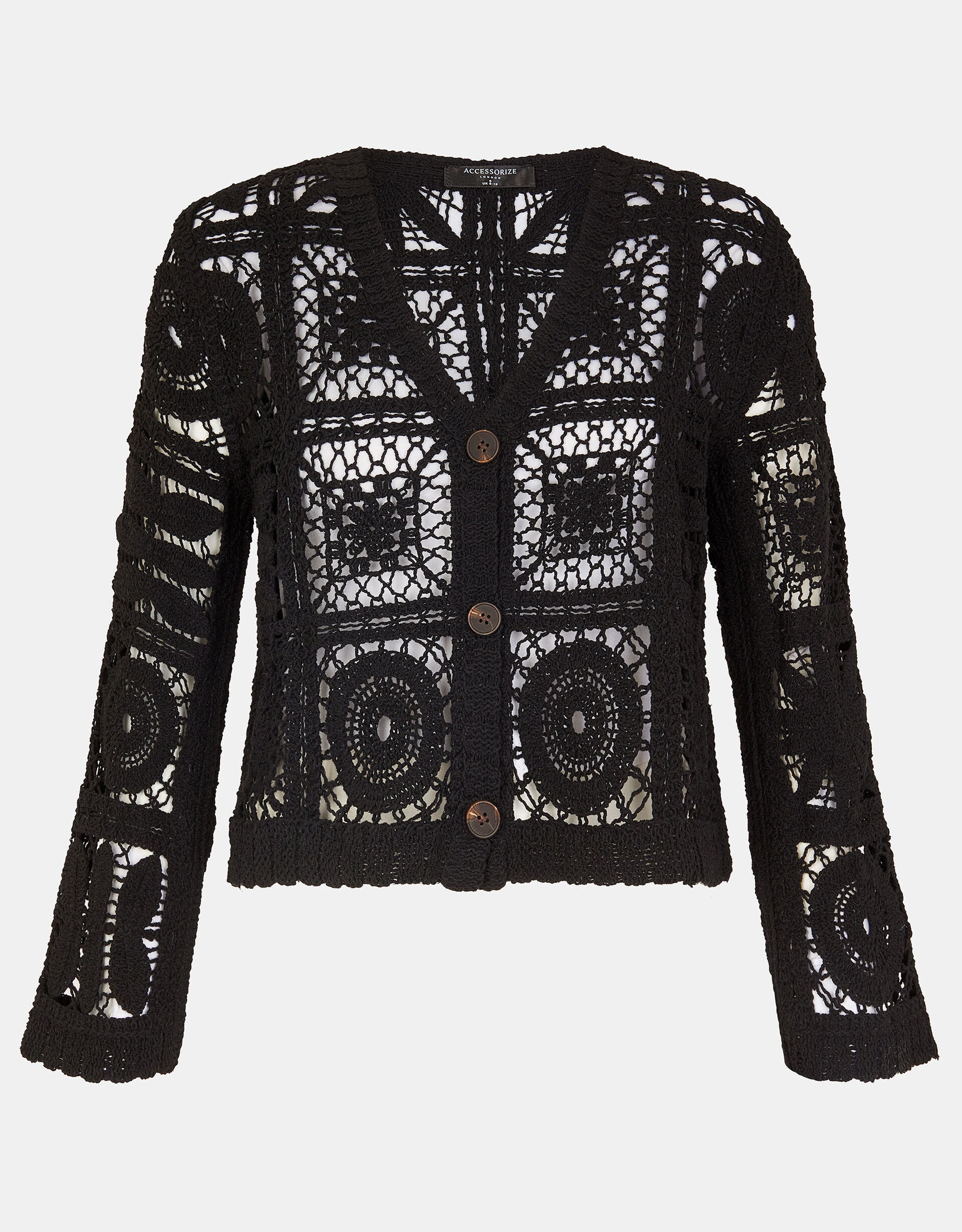 Crochet Cardigan Black | Shop All | Accessorize Global