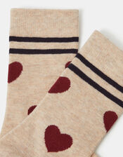 Heart Print Socks, , large