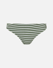 Stripe Bikini Briefs, Green (KHAKI), large