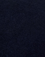 Wool Bow Beret, Blue (NAVY), large