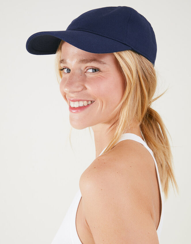 Twill Baseball Cap Blue Summer hats Accessorize UK