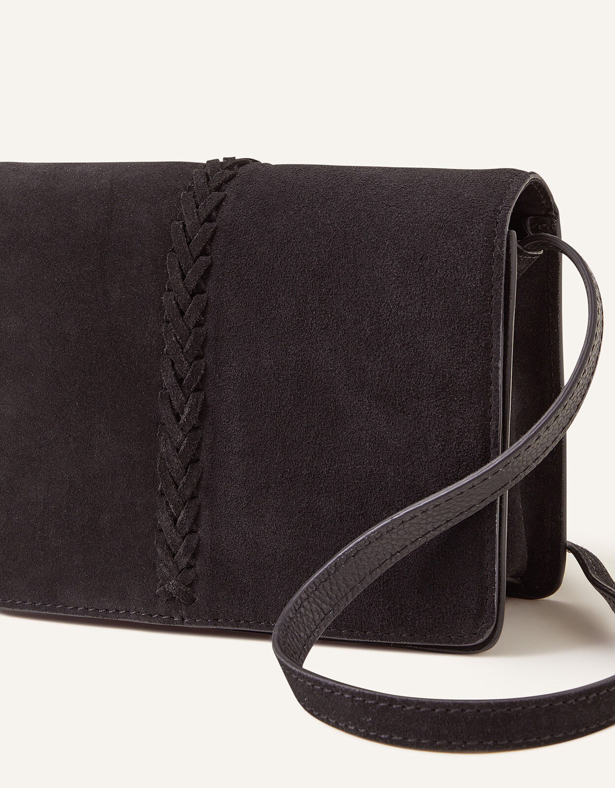Suede cross sales body bag