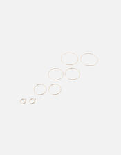 Reconnected Simple Hoop 4 Pack, Gold (ROSE GOLD), large