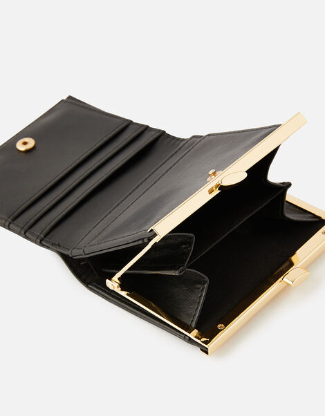 Bella Clip Frame Wallet  Black, Black (BLACK), large