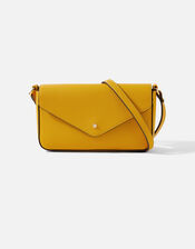 Envelope Charm Cross-Body Bag, Yellow (OCHRE), large