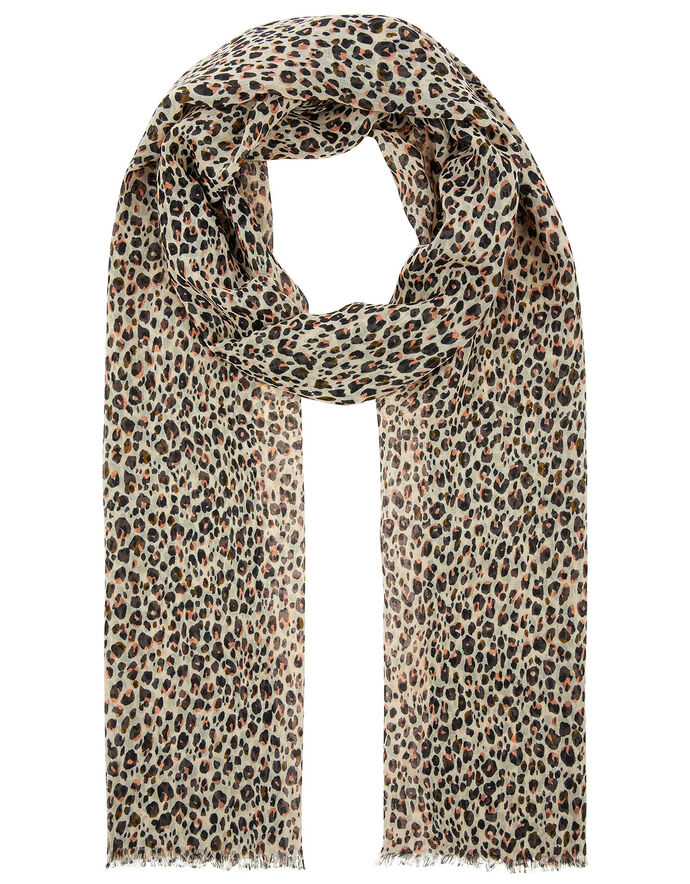 Leopard Print Scarf Lightweight scarves Accessorize UK