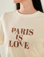 Grace & Mila Paris Is Love Graphic T-Shirt, Camel (BEIGE), large
