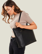 Classic Pocket Tote Bag, Black (BLACK), large