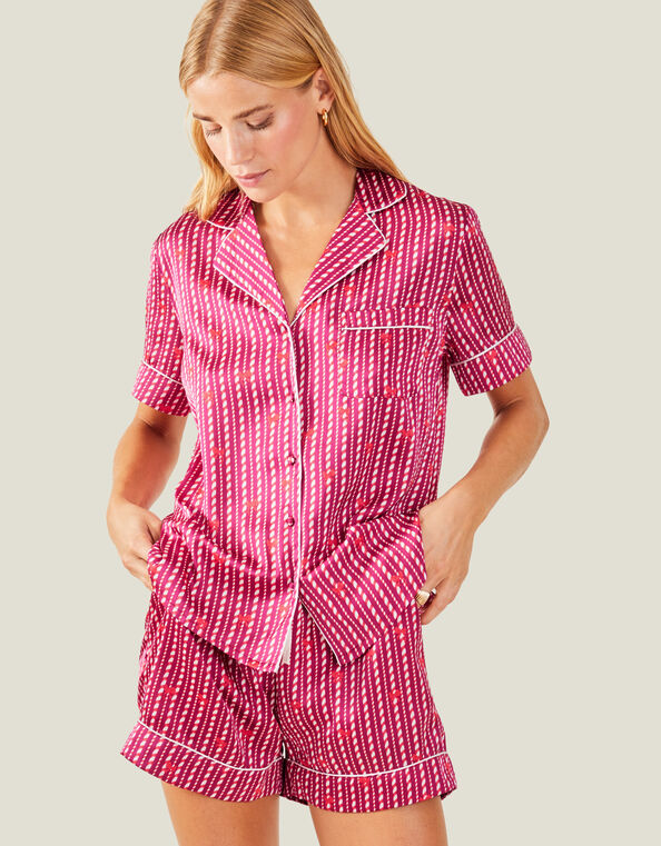 Candycane Short Pyjama Set, Pink (PINK), large