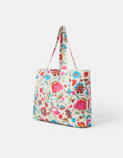Floral Print Shopper Bag, , large