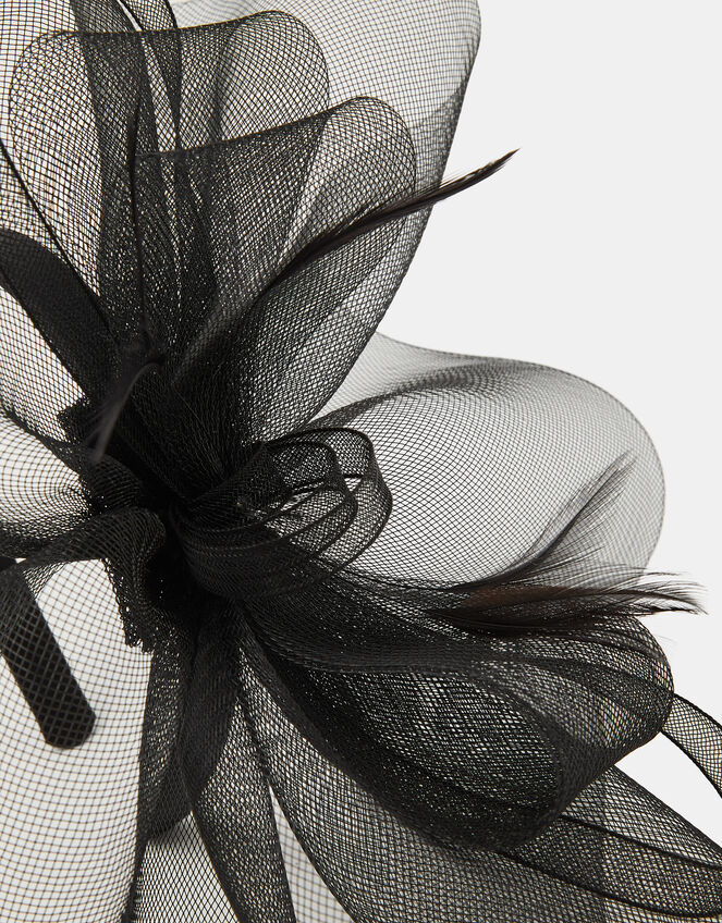 Mini Crin Fascinator, Black (BLACK), large