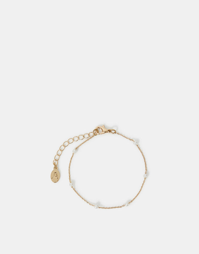 Pearl Bead Station Bracelet, , large