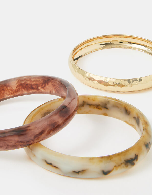 3-Pack Mix Resin Bangles , Multi (DARKS MULTI), large