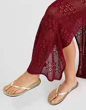 Plain Seagrass Flip Flops, Gold (GOLD), large