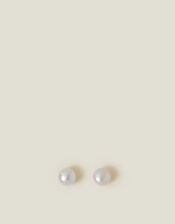 Sterling Silver Freshwater Pearl Studs, , large