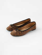 Leopard Ballerina Flats, Multi (DARKS-MULTI), large
