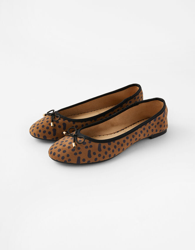 Leopard Ballerina Flats, Multi (DARKS-MULTI), large