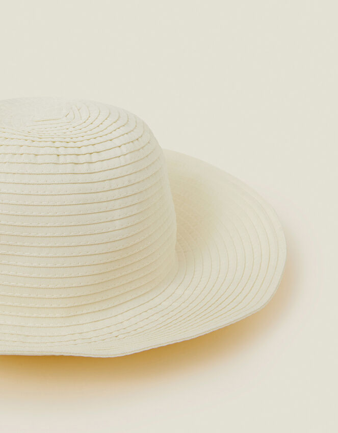Packable Ribbed Bucket Hat Natural, , large