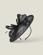 Penny Loop Fascinator, Black (BLACK), large