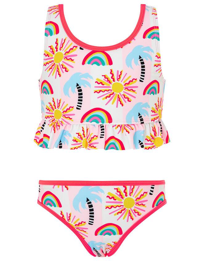Summer Palm Tree Bikini Set, Multi (BRIGHTS-MULTI), large