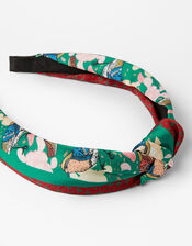 Printed Knot Headband, , large