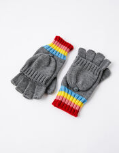 Rainbow Stripe Capped Gloves, , large