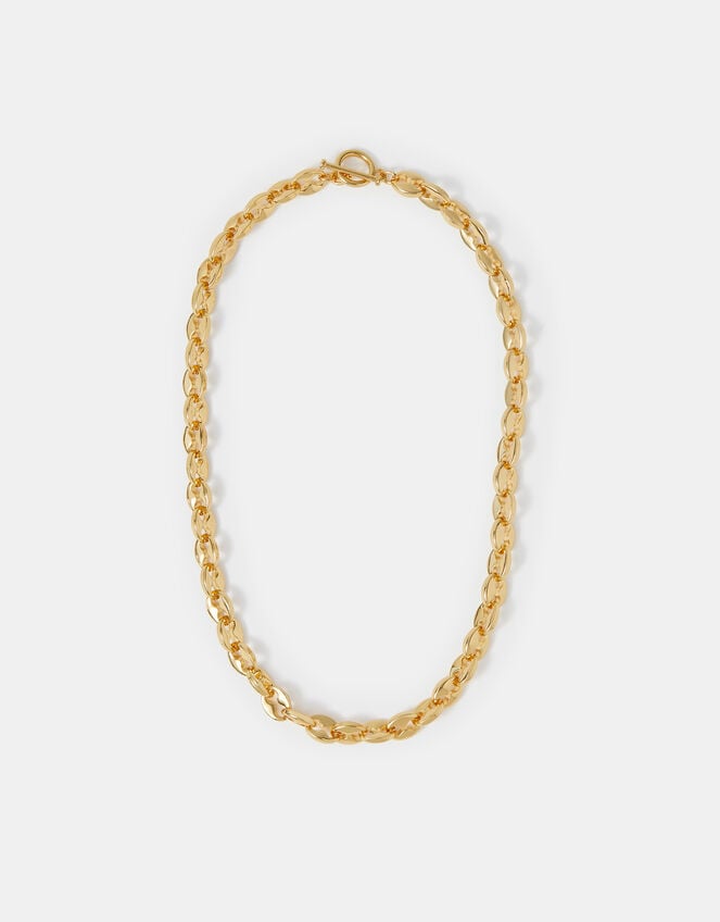 14ct Gold-Plated Chunky Link Chain Necklace, , large