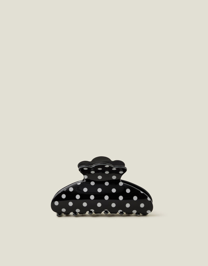 Polka Dot Scallop Claw Clip, , large