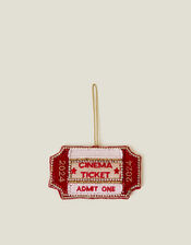 Cinema Ticket Christmas Tree Decoration, , large