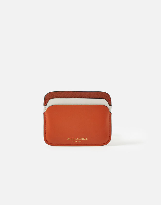 Colourblock Cardholder, Orange (RUST), large