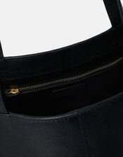 Stud Leather Shopper Bag, , large