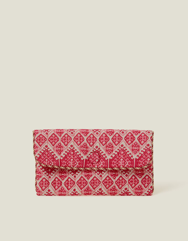 Quilted Tile Print Sunglasses Case, , large