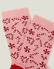Candy Cane Socks, Pink (PINK), large