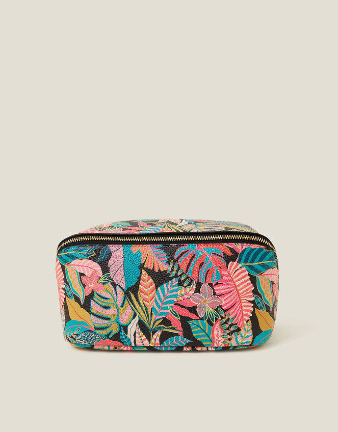 Tropical Print Wash Bag, , large