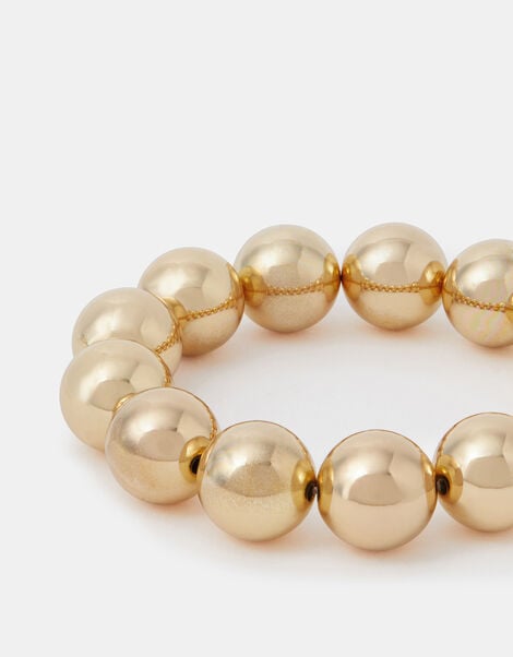 Chunky Bead Bracelet, Gold (GOLD), large