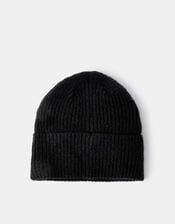 Embellished Heart Beanie Hat, , large