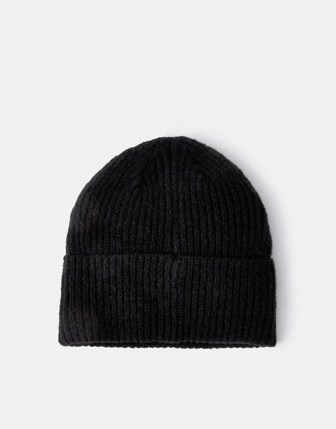 Embellished Heart Beanie Hat, , large