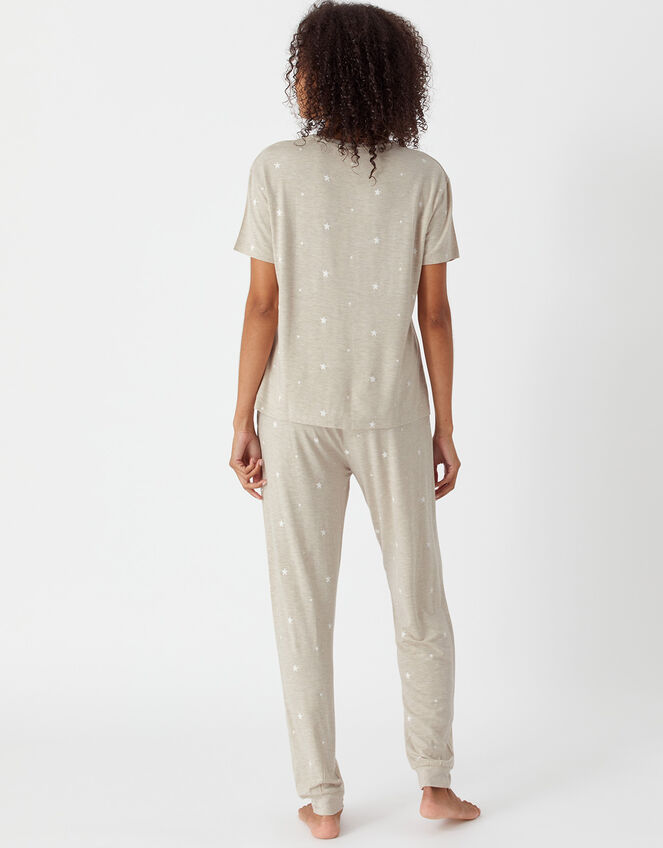 Star Jersey Pyjama Set, Grey (GREY), large