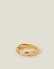 14ct Gold-Plated Russian Band Ring, Gold (GOLD), large