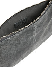 Suede Cross-Body Bag, Grey (GREY), large