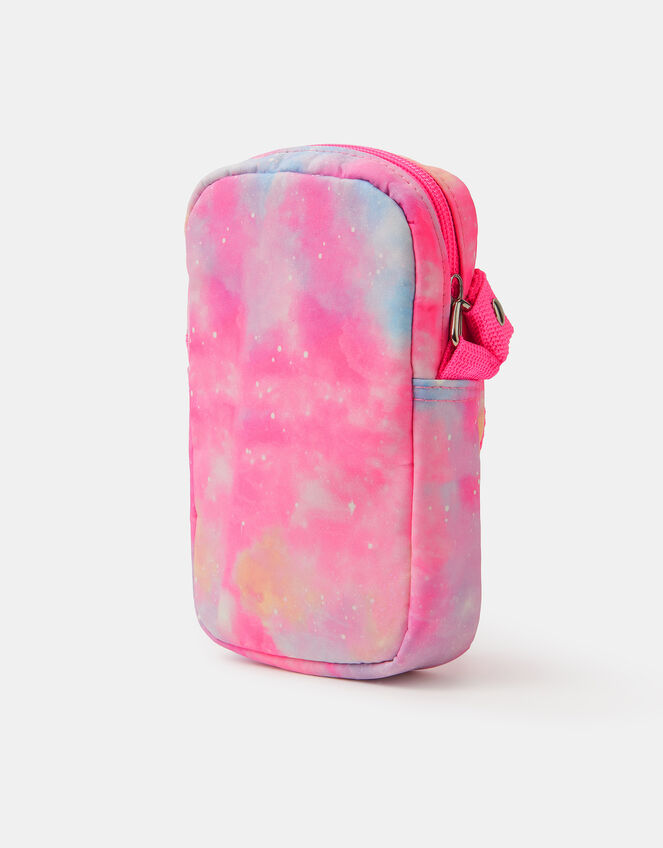 Girls Galaxy Print Crossbody Bag, , large