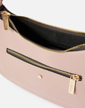 Jenna Zip Shoulder Bag, Pink (PINK), large