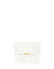 Chantelle Quilted Cross-Body Bag, White (WHITE), large