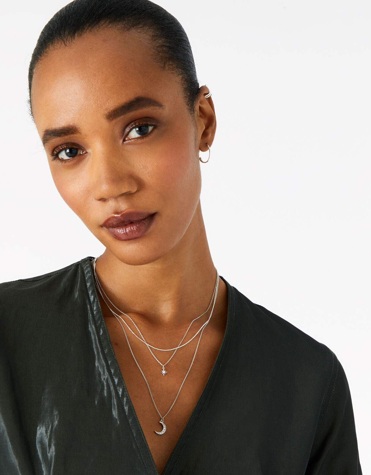 Platinum layered best sale necklace