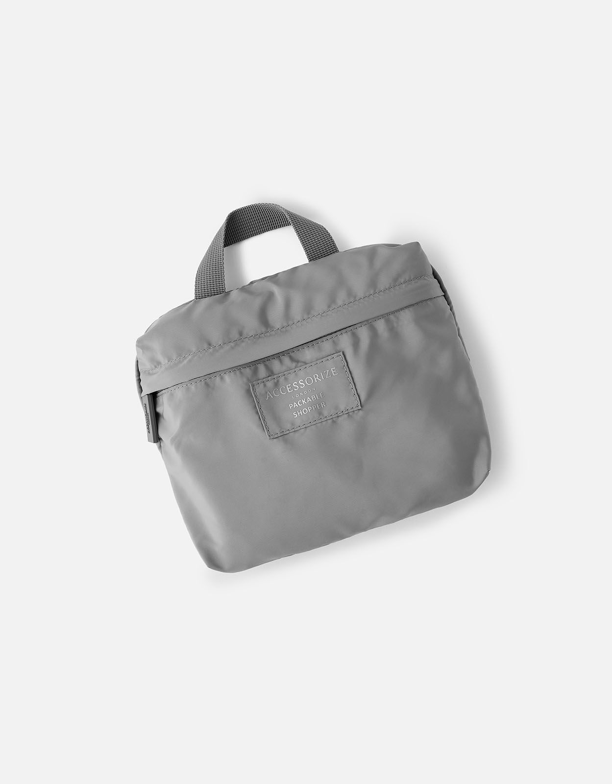 Packable Shopper Bag Grey