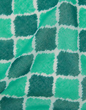 Lightweight Tile Print Scarf, , large