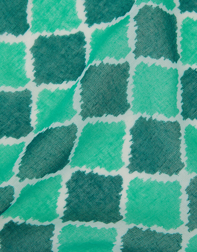 Lightweight Tile Print Scarf, , large